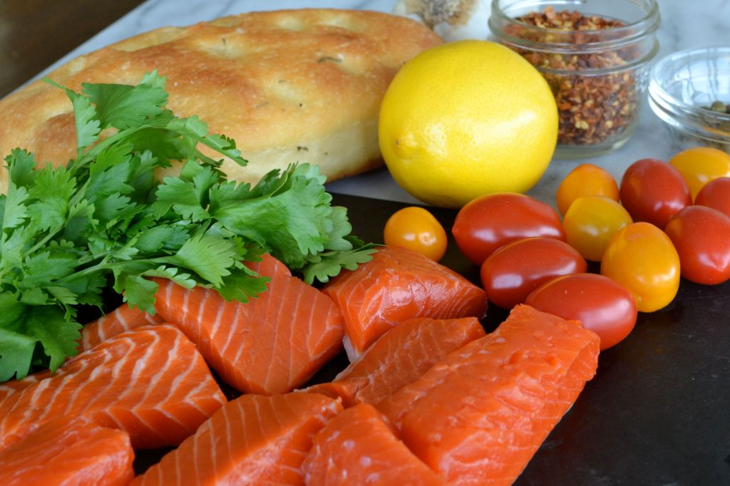 Salmon Salad Ingredients