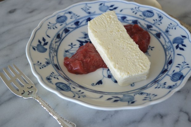 Semifreddo with Rhubarb